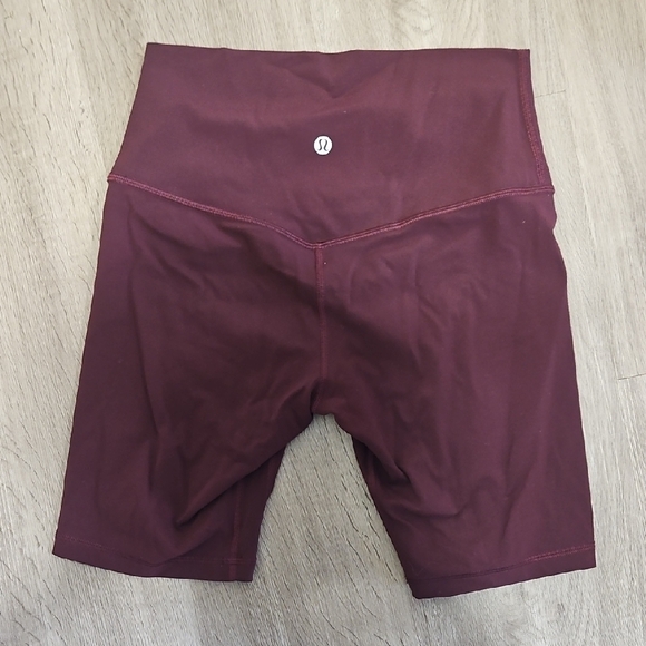 lululemon Burgundy Shorts - Picture 1 of 4